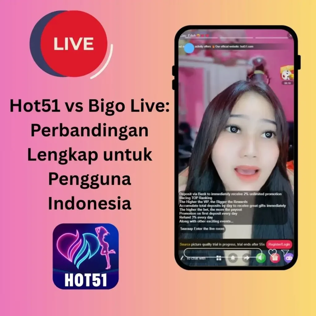 Hot51 vs Bigo Live: Perbandingan Lengkap untuk Pengguna Indonesia